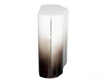 Modern Curved Cabinet in Ombre Lacquer Finish