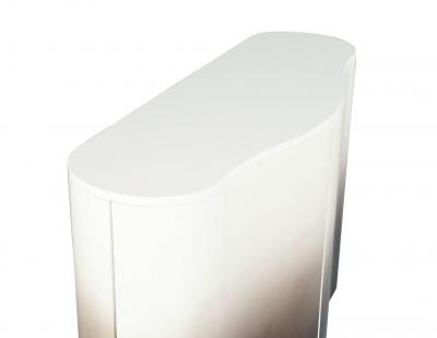 Modern Curved Cabinet in Ombre Lacquer Finish