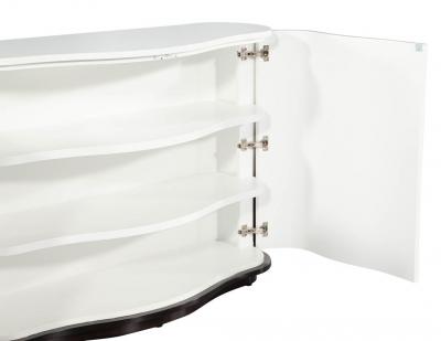 Modern Curved Cabinet in Ombre Lacquer Finish