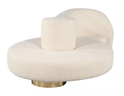 Modern Curved Italian Boudoir Cloud Sofa