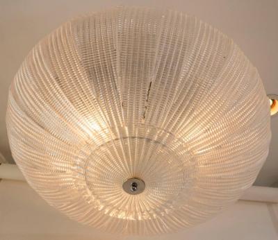 Modern Dome Shaped Glass Ceiling Fixture Contemporary