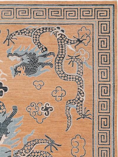 Modern East Turkestan Dragon Khotan Pictorial Room Size Carpet