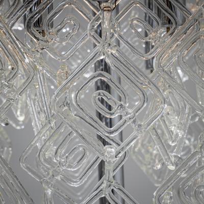 Modern Floor Lamp with Glass Drops 20th Century