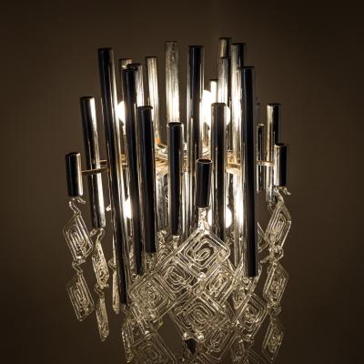 Modern Floor Lamp with Glass Drops 20th Century