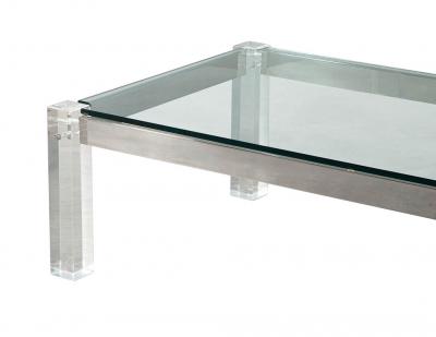 Modern Glass and Acrylic Cocktail Table