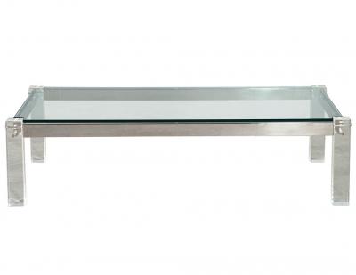 Modern Glass and Acrylic Cocktail Table