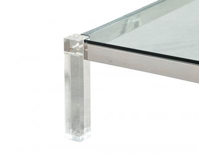 Modern Glass and Acrylic Cocktail Table