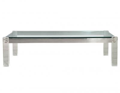 Modern Glass and Acrylic Cocktail Table
