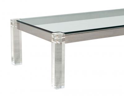 Modern Glass and Acrylic Cocktail Table