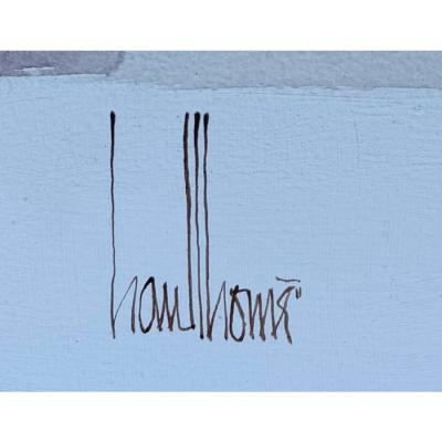 Modern Gregory Hawthorne Abstract Oil Painting