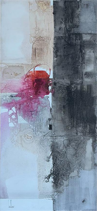 Modern Gregory Hawthorne Abstract Oil Painting