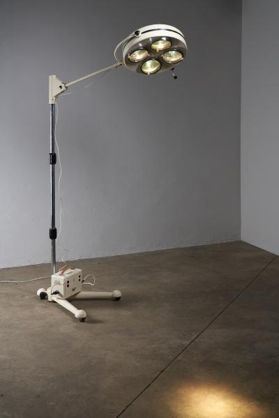 Modern Industrial Medical Floor Lamp with Original Crate 1970s
