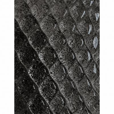 Modern Italian Gray Graniglia Rhombus Murano Glass Sconces Pair