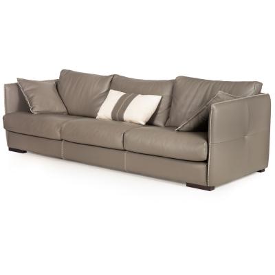 Modern Italian Stitched Leather Alfred Sofa by Gamma Arredamenti