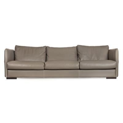 Modern Italian Stitched Leather Alfred Sofa by Gamma Arredamenti