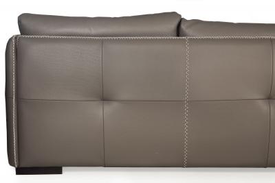 Modern Italian Stitched Leather Alfred Sofa by Gamma Arredamenti