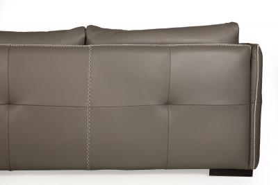Modern Italian Stitched Leather Alfred Sofa by Gamma Arredamenti