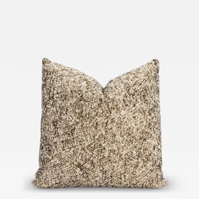 Modern Light Woven Pillow with Elitis Fabric by MOGUL