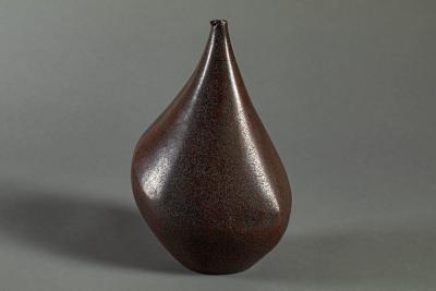 Modern Looking Dry Lacquer Vase