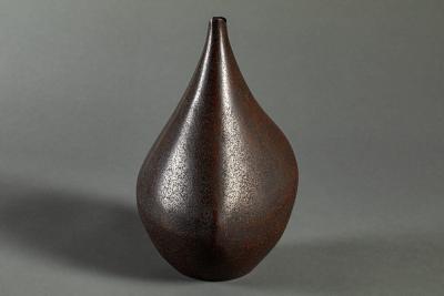 Modern Looking Dry Lacquer Vase