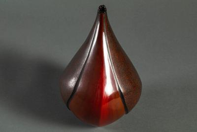 Modern Looking Dry Lacquer Vase