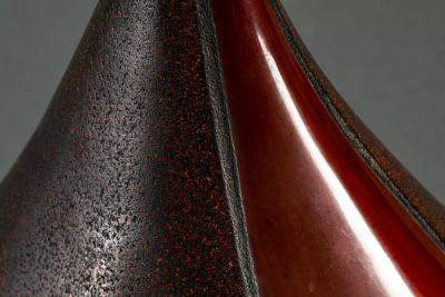Modern Looking Dry Lacquer Vase