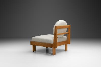 Modern Lounge Chair with Boucl Upholstery Europe Mid 20th Century