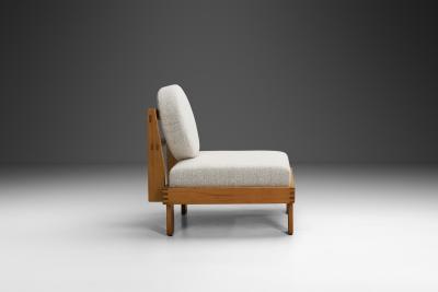 Modern Lounge Chair with Boucl Upholstery Europe Mid 20th Century