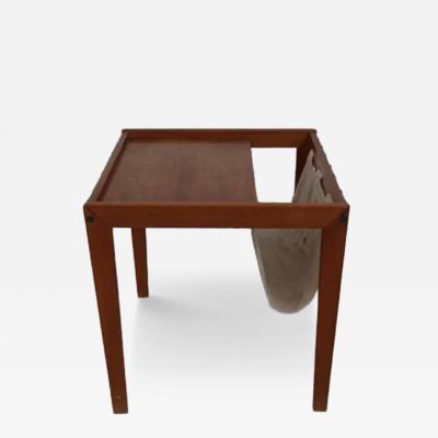 Modern Magazine Table with Canvas Sling