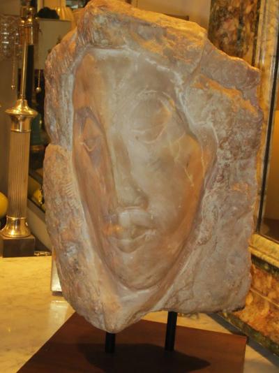 Modern Marble Sculpture of Female Bust