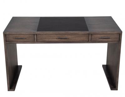 Modern Minimalist Oak Leather Top Writing Desk