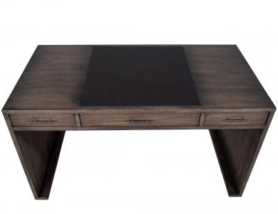 Modern Minimalist Oak Leather Top Writing Desk