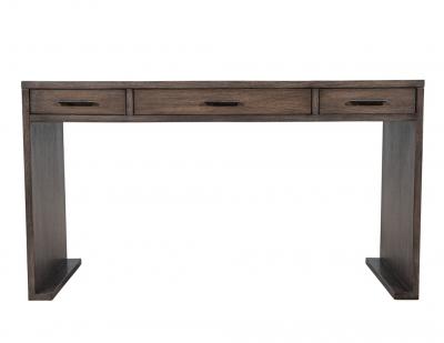 Modern Minimalist Oak Leather Top Writing Desk