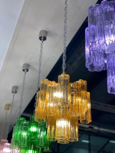 Modern Multicolore Murano Glass Tronchi Chandelier
