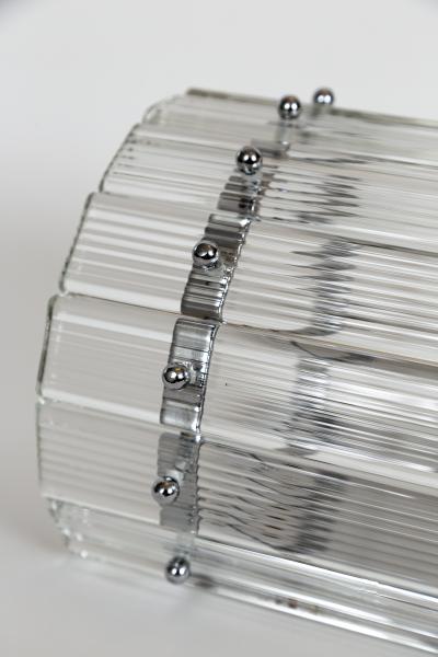 Modern Murano Dome Shaped Nickel Wall Lights In The Style Of Venini