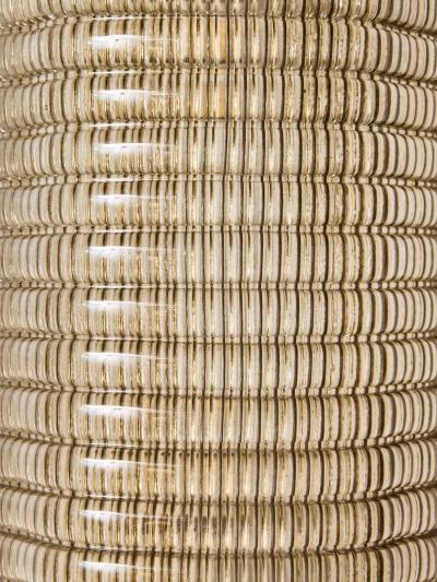 Modern Murano Ribbed Smoked Glass Wall Sconces