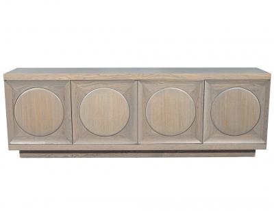 Modern Oak Buffet Cabinet in Natural Rustic Finish