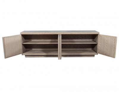 Modern Oak Buffet Cabinet in Natural Rustic Finish