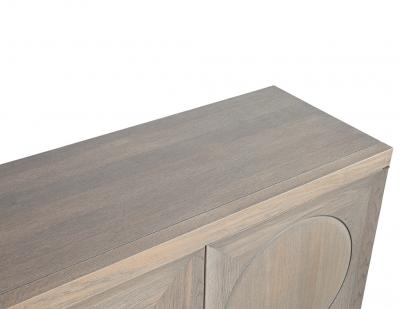 Modern Oak Buffet Cabinet in Natural Rustic Finish