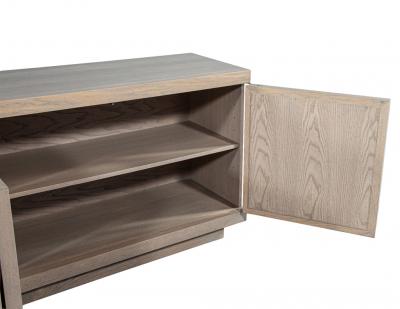 Modern Oak Buffet Cabinet in Natural Rustic Finish