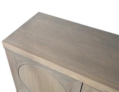 Modern Oak Buffet Cabinet in Natural Rustic Finish
