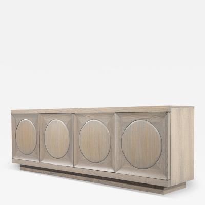 Modern Oak Buffet Cabinet in Natural Rustic Finish
