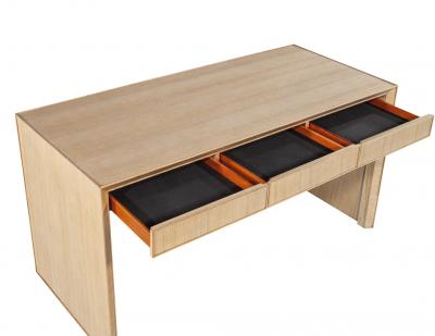 Modern Oak Desk in Natural Bleached Finish