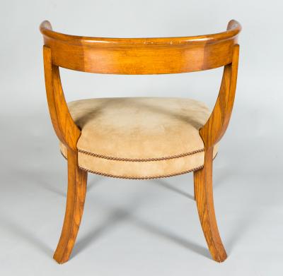Modern Oak Klismos Chair