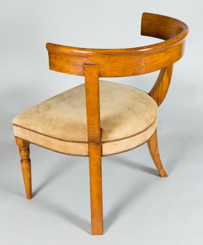 Modern Oak Klismos Chair