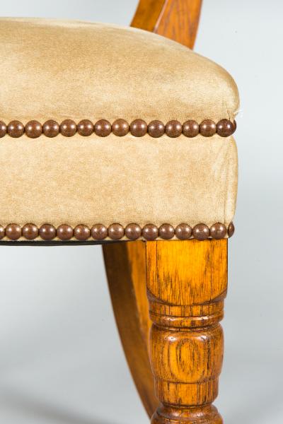 Modern Oak Klismos Chair