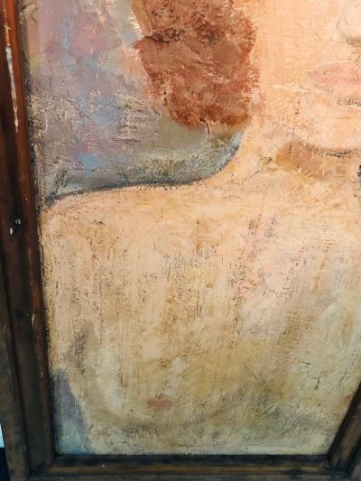 Modern Oil on Board Portrait