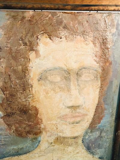 Modern Oil on Board Portrait