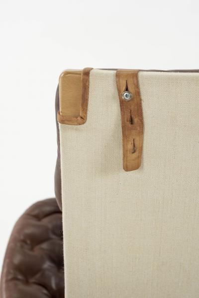 Modern Pernilla Lounge Chair in Cognac Leather by Bruno Mathsson for DUX