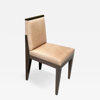 Modern Robert Marinelli Lasca Leather Mahogany Designer Desk Chair